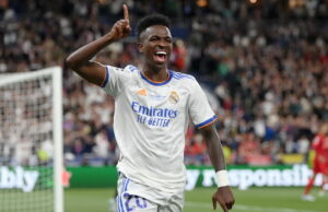 Após marcar gol do título para o Real Madrid, Vini Jr é eleito o melhor jovem jogador da Champions Após marcar gol do título para o Real Madrid, Vini Jr é eleito o melhor jovem jogador da Champions