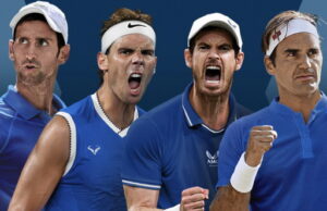 Tênis: Djokovic, Federer, Nadal e Murray jogarão torneio no mesmo time Tênis: Djokovic, Federer, Nadal e Murray jogarão torneio no mesmo time