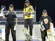 Skate: Brasileiras Rayssa Leal e Pâmela Rosa garantem dobradinha no SLS Skate: Brasileiras Rayssa Leal e Pâmela Rosa garantem dobradinha no SLS