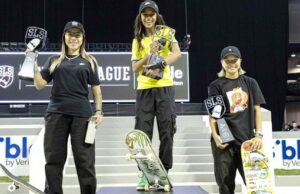 Skate: Brasileiras Rayssa Leal e Pâmela Rosa garantem dobradinha no SLS Skate: Brasileiras Rayssa Leal e Pâmela Rosa garantem dobradinha no SLS