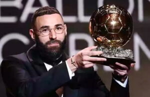 Karim Benzema vence prêmio Bola de Ouro em 2022 Karim Benzema vence prêmio Bola de Ouro em 2022