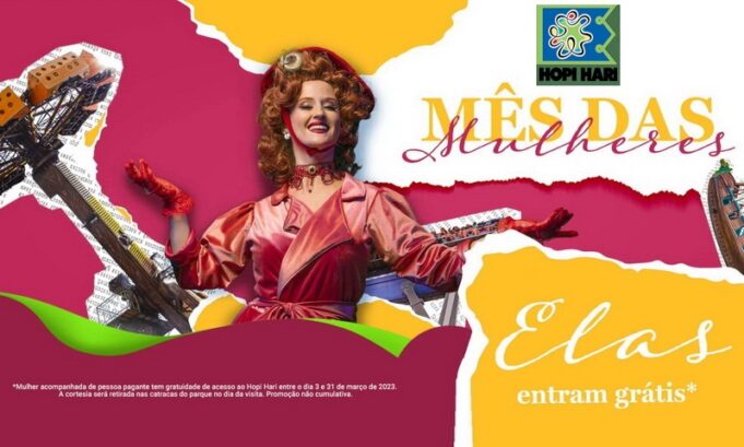 Hopi Hari oferece entrada gratuita para mulheres no mês de março; confira