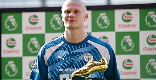 Erling Haaland leva prêmio Chuteira de Ouro na temporada 2022/23