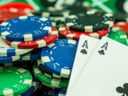 Blackjack: uma mão distribuída ao vivo