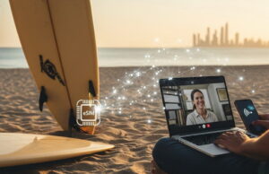 Internet no exterior: como a eSIM facilita a vida de quem trabalha remotamente